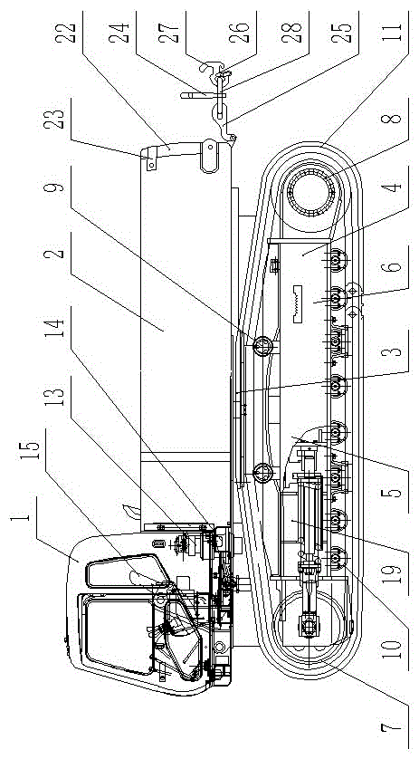 Dual-power multifunctional crawler-type underground dragging vehicle