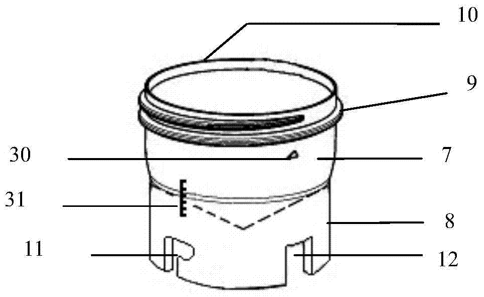 Sputum pot with smearing function