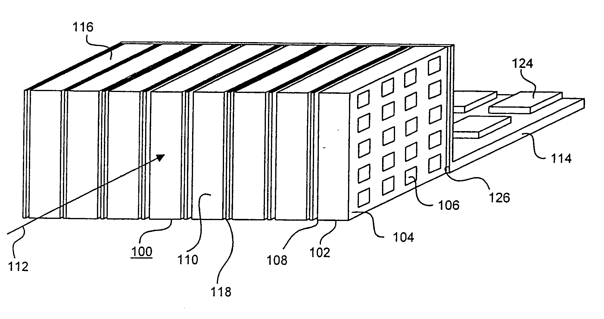 Three dimensional radiation detector