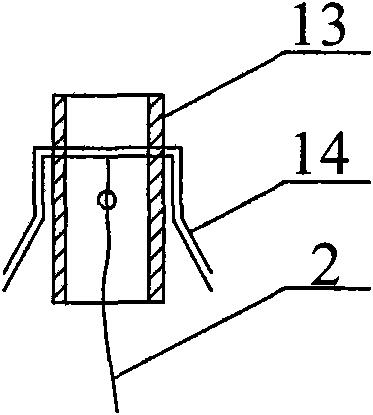 Rotary disc deep base point displacement meter and measuring method thereof