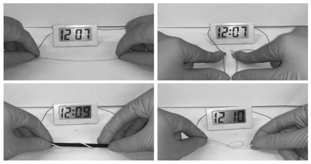 Aqueous zinc-manganese battery fiber with dual-functional protective layer and preparation method thereof