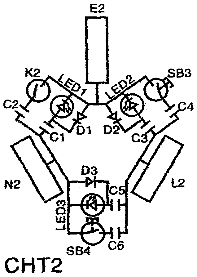 Capacitor step-down energy-saving zero-break protection and grounding universal self-test plug socket