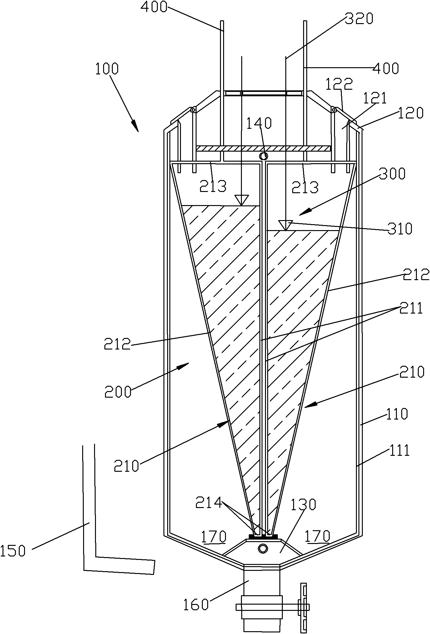 Electrocoagulation device and method for sewage treatment