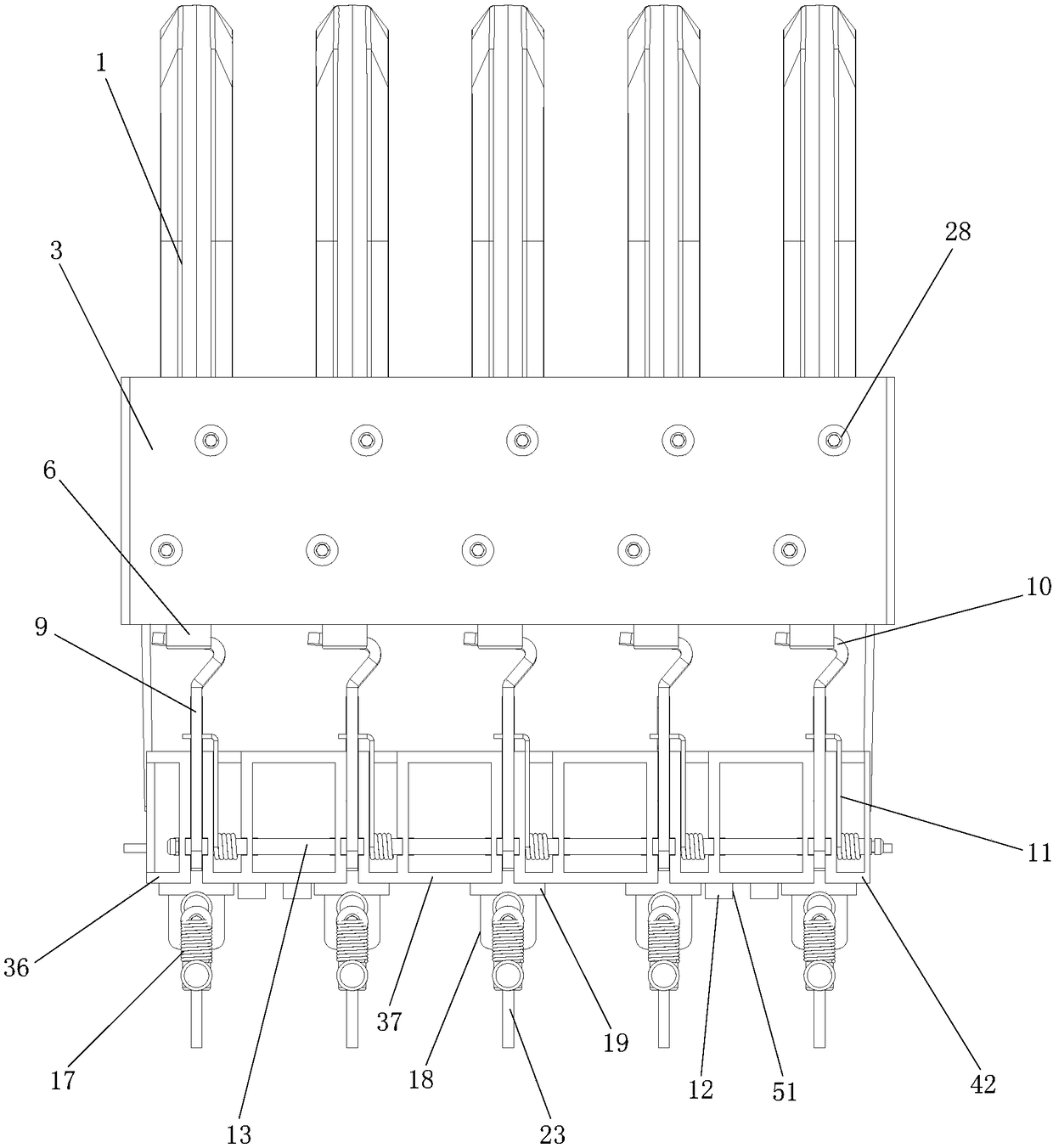 Mechanical anti-theft charging bin