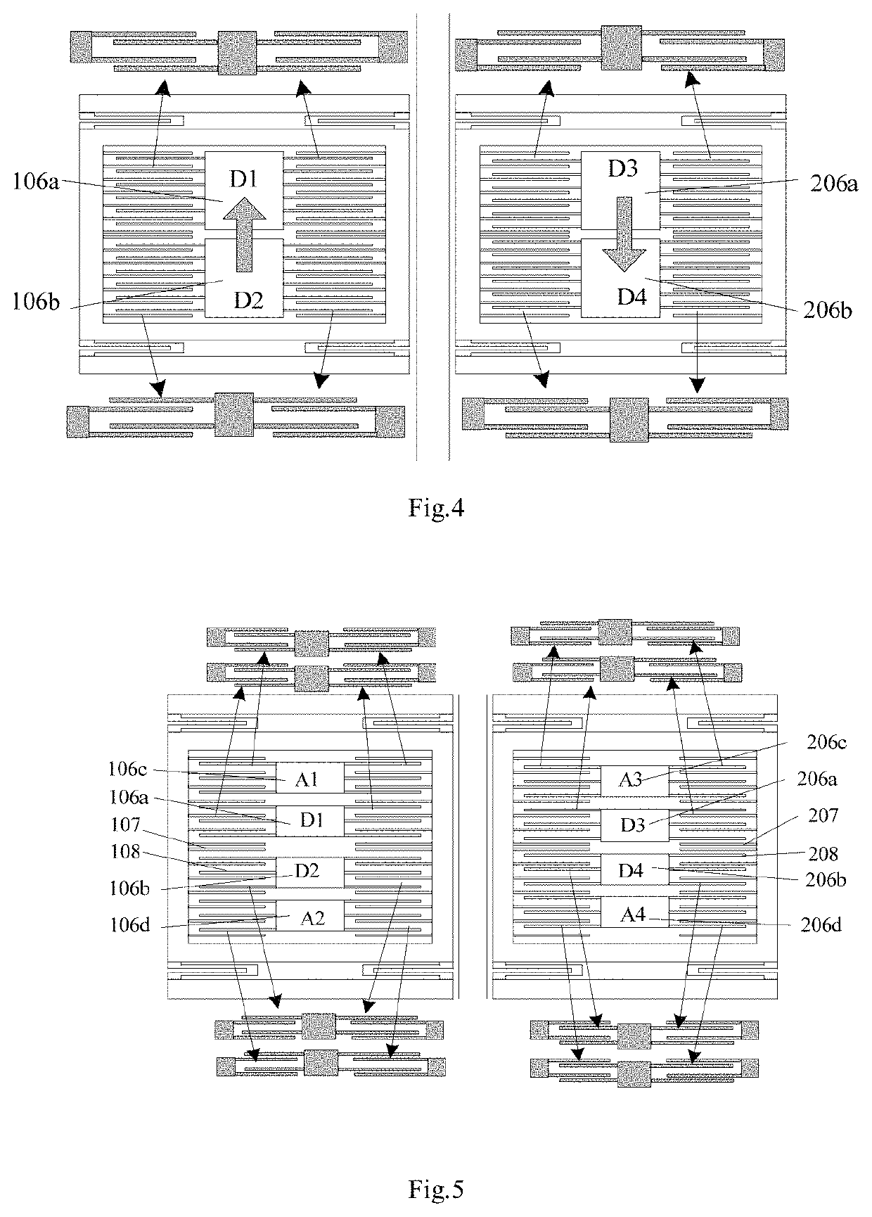 Silicon-based micro-machined vibratory gyroscope with an I-shaped structure