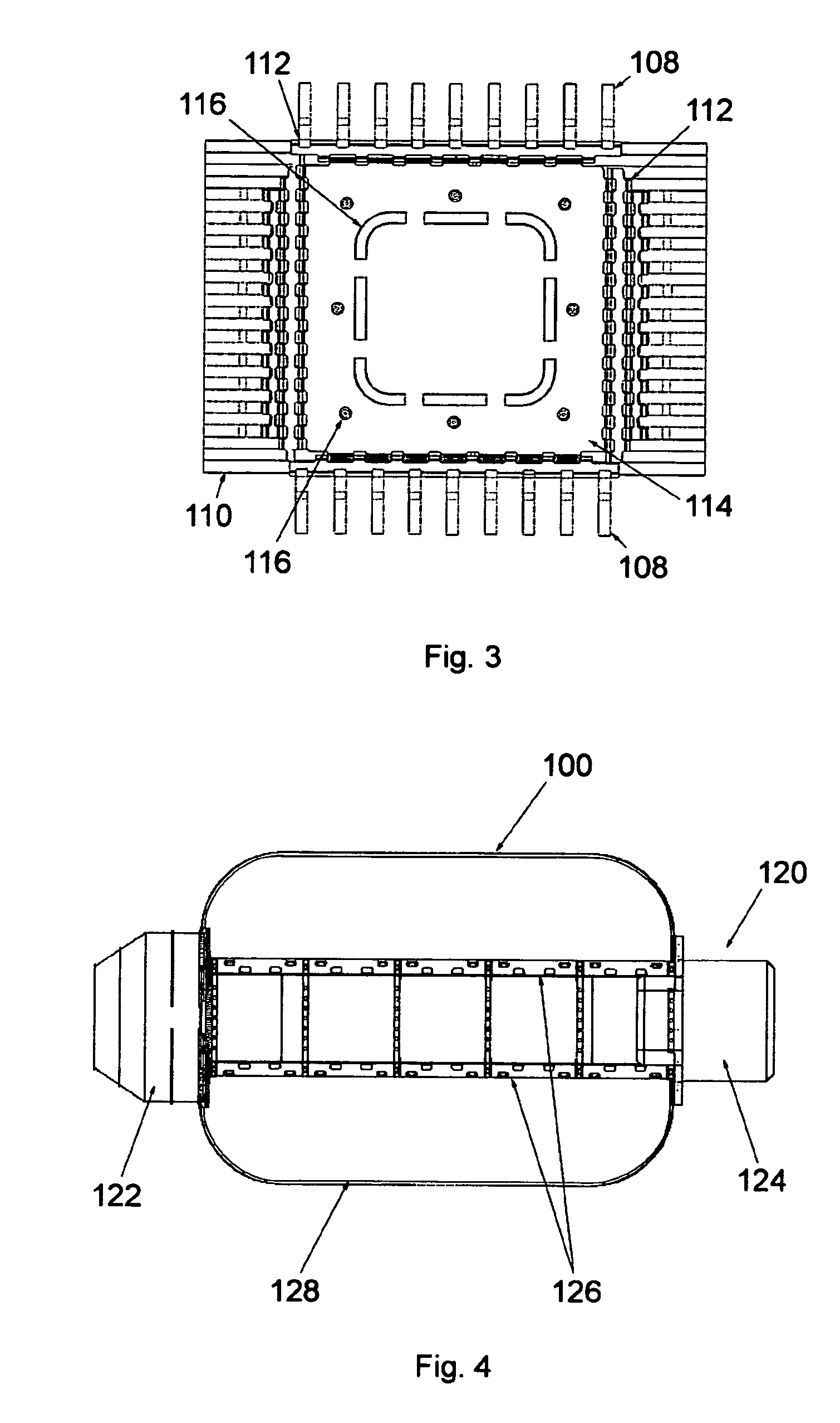 Method for making an opening in the bladder of an inflatable modular structure for receiving a window