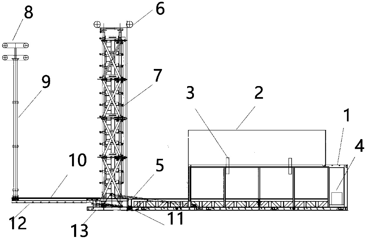 Self-standing impact pressure resistance test device