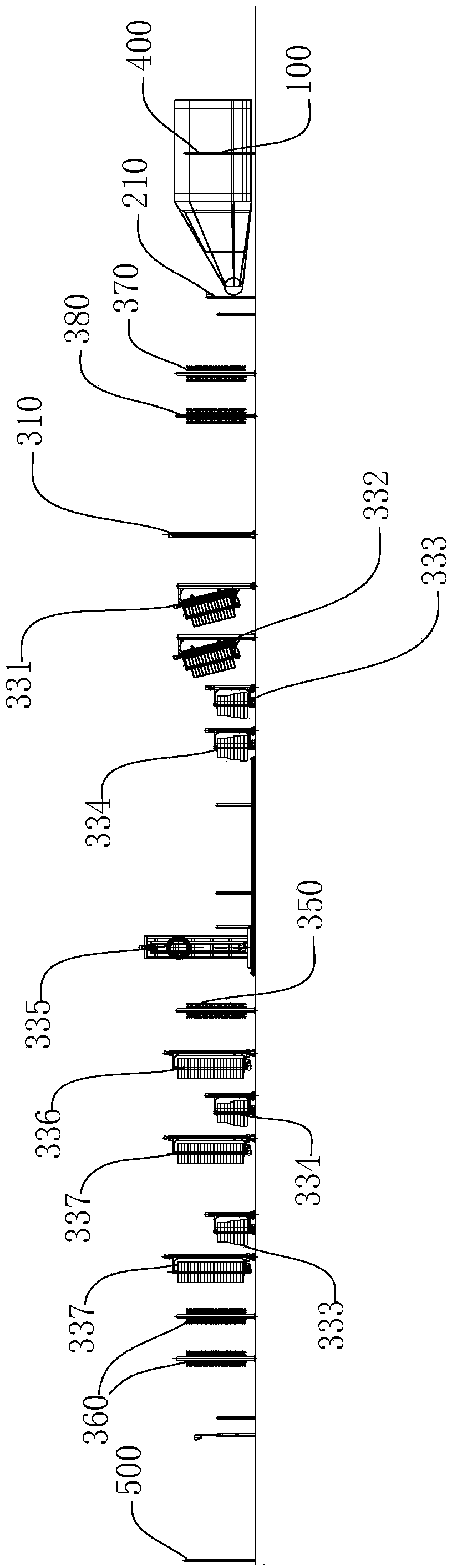 Car washing machine of a rail transit locomotive vehicle