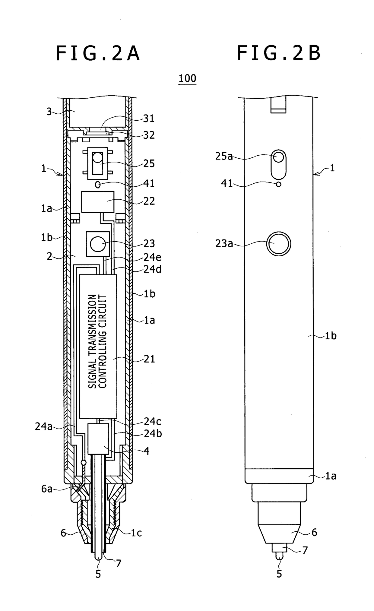 Position pointer, signal processing circuit, signal supply controlling method and signal processing method