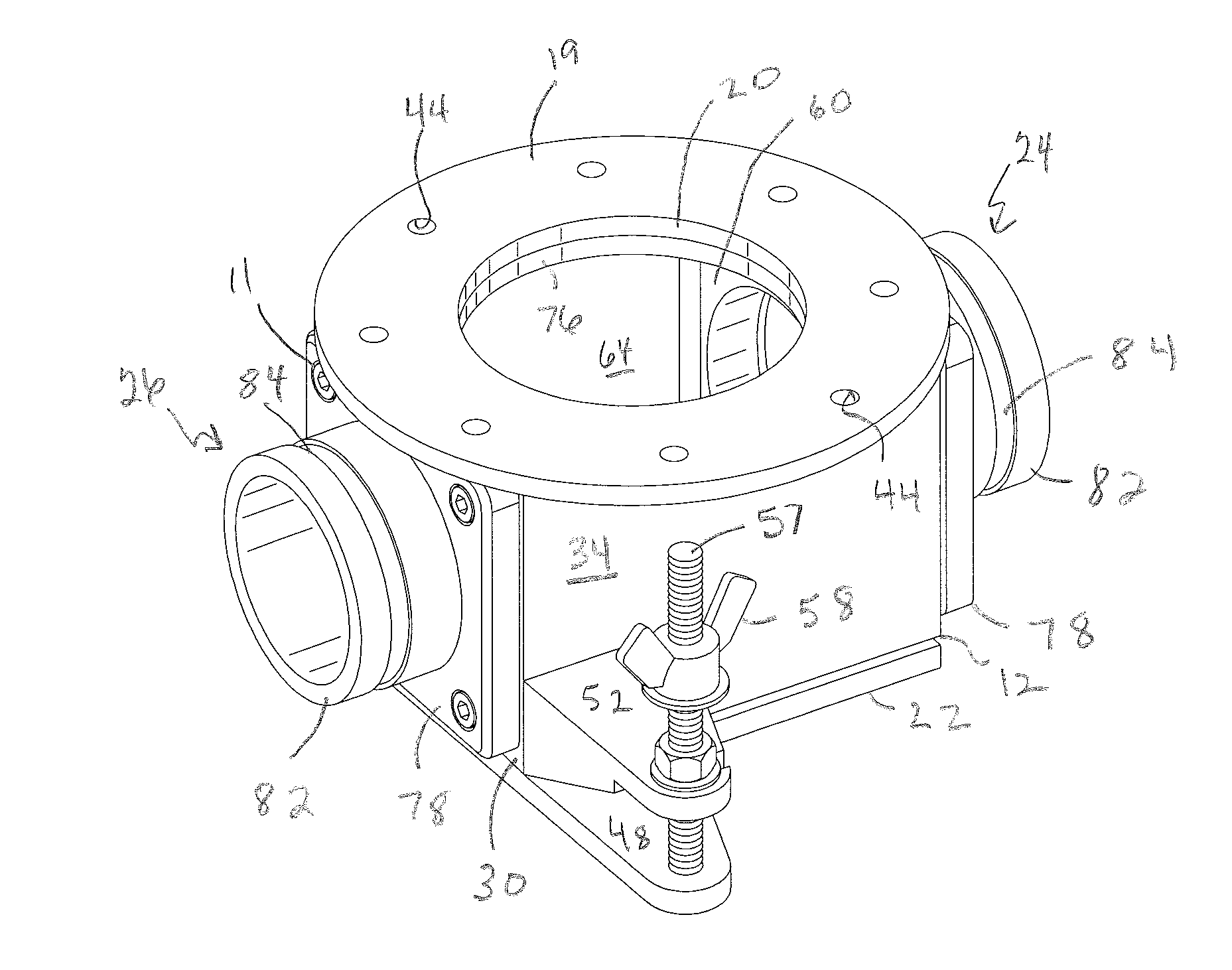 Modular Hopper Tee and Method of Using Same