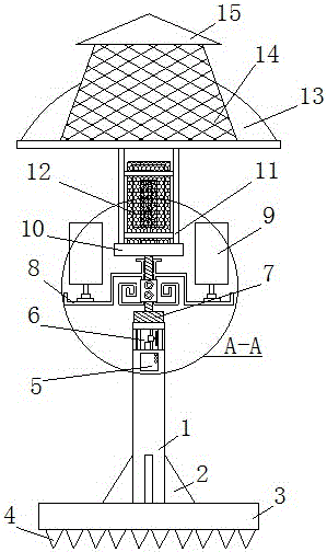 Floor type solar landscape lamp for garden