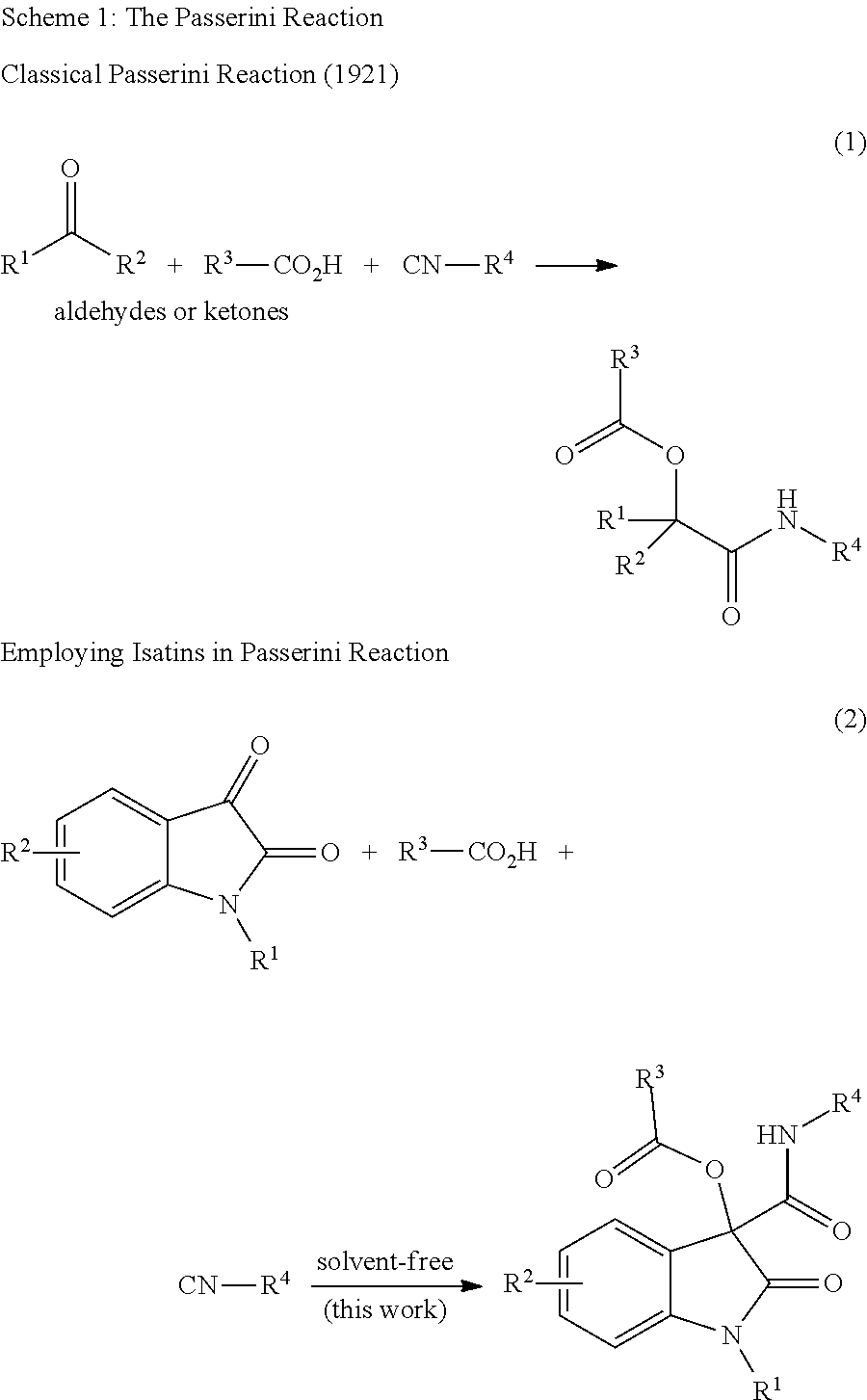 Oxindole compounds, solvent-free synthesis and use thereof