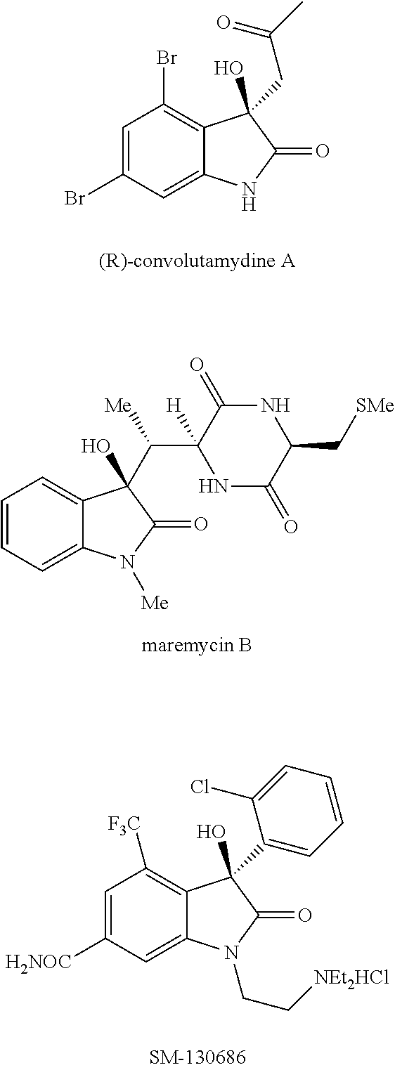 Oxindole compounds, solvent-free synthesis and use thereof