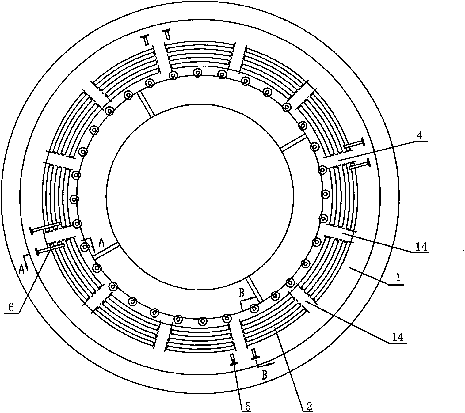 Furnace cap water-cooling device for converter