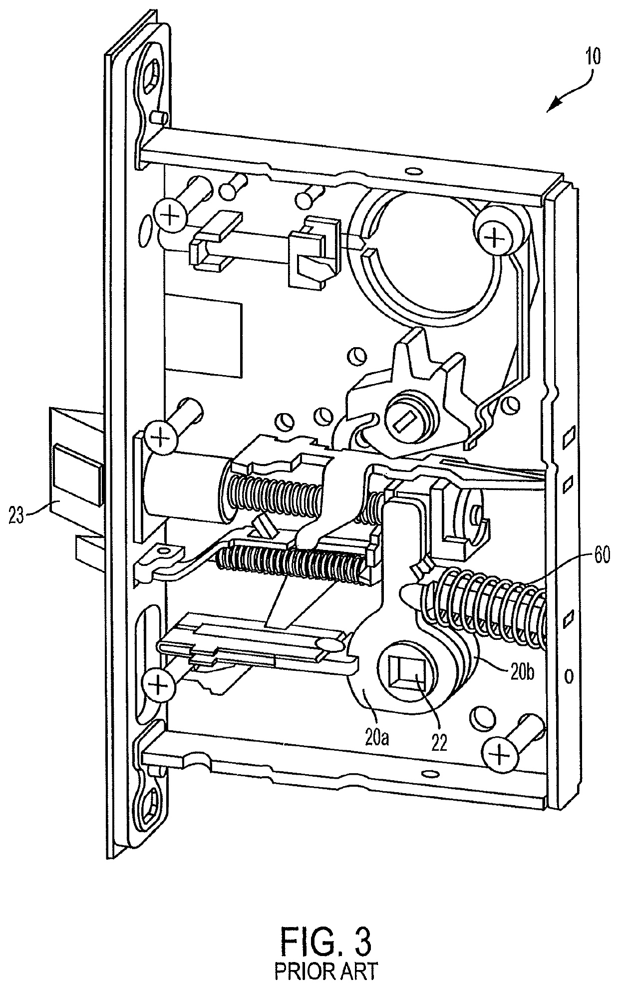 Mortise lock with multi-point latch system