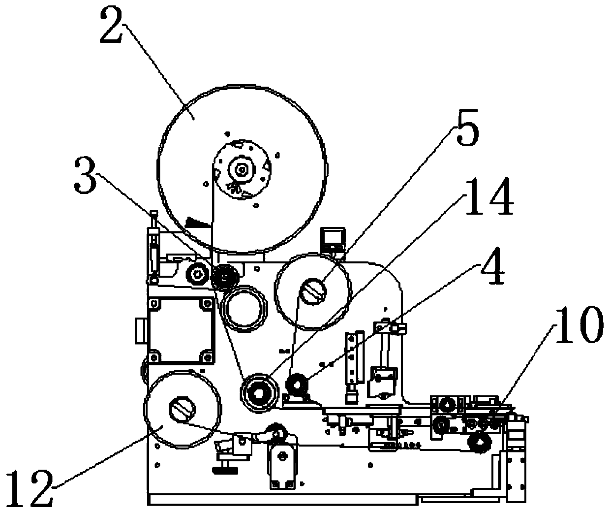 Membrane stripping mechanism capable of achieving product attaching and membrane stripping in sequence