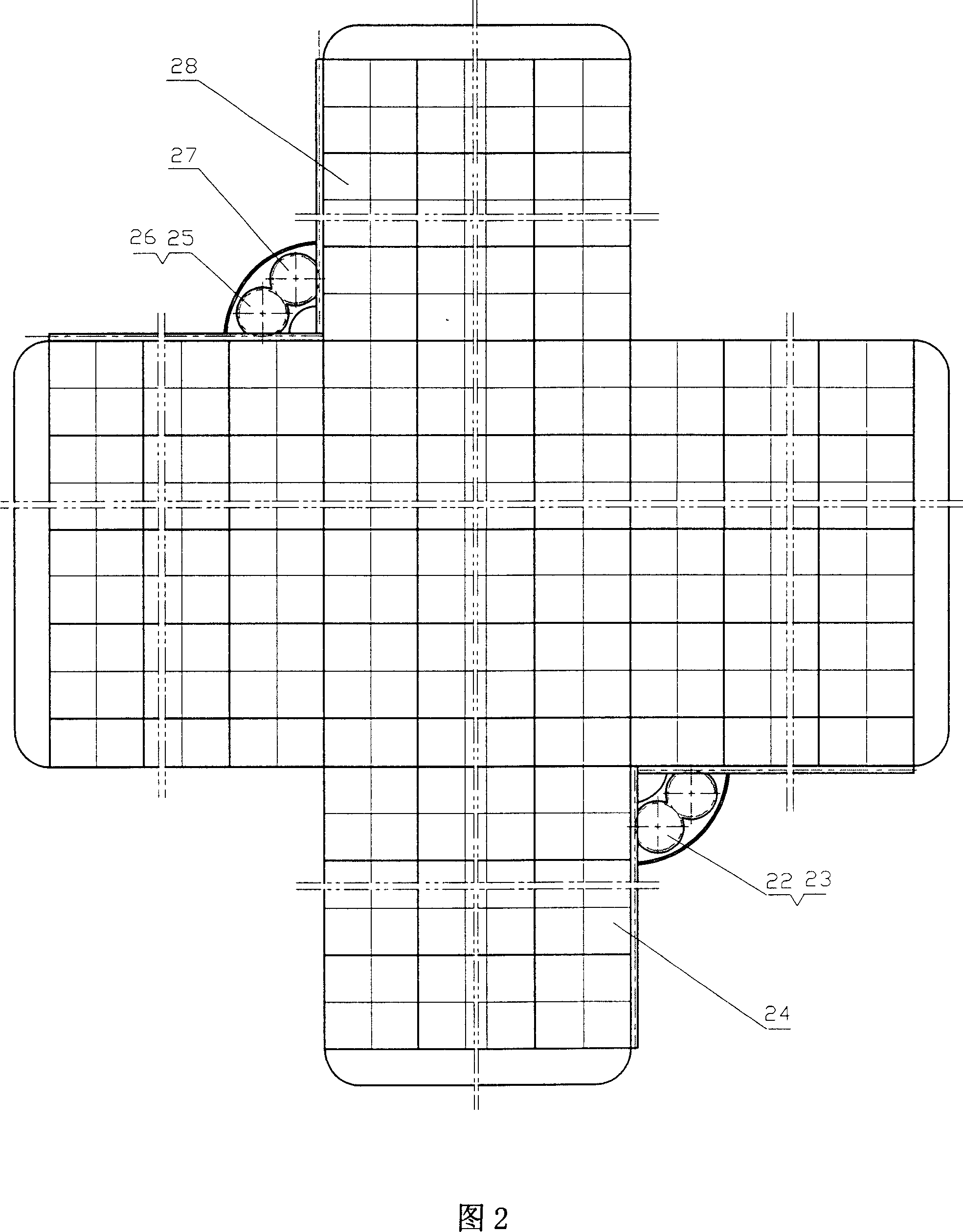 Automatic lamellar telescopic device for solar cell plate in vehicule