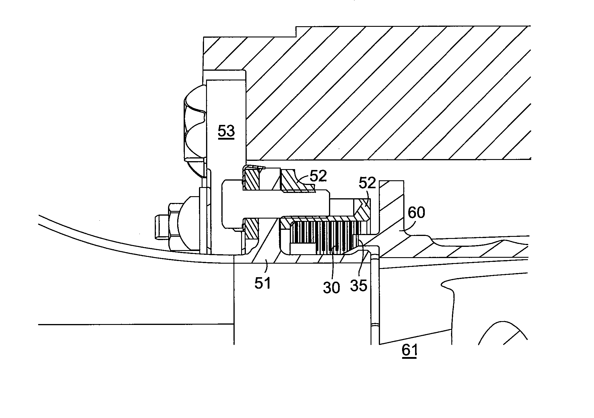 Transition duct honeycomb seal