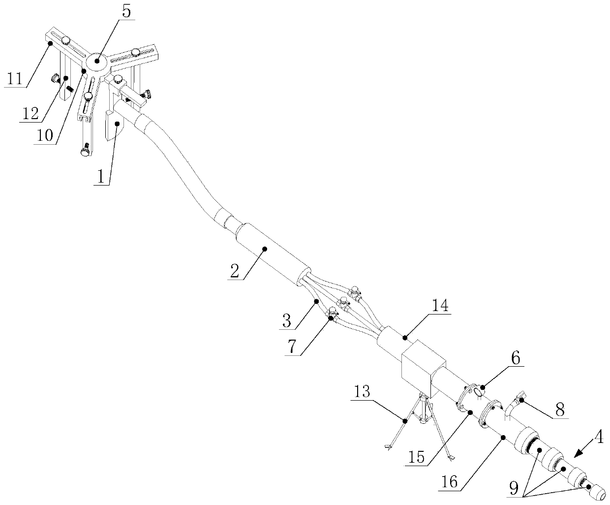 System for detecting seepage flow of highly permeable stratum