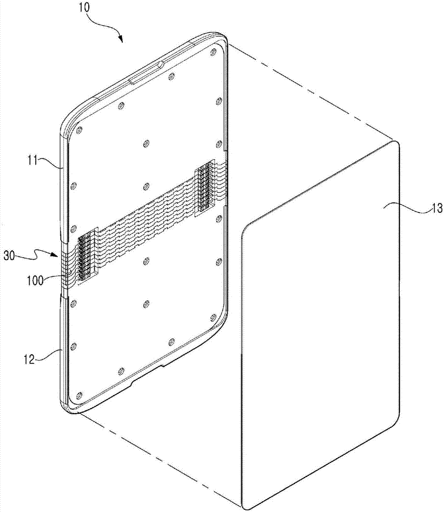 Flexible hinge device having cam structure