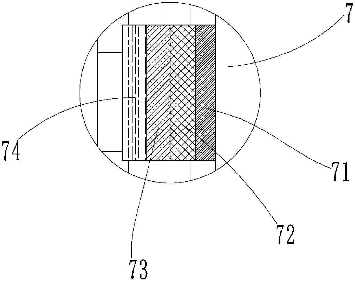 Spraying device for spraying lime sulfur to fruit trees