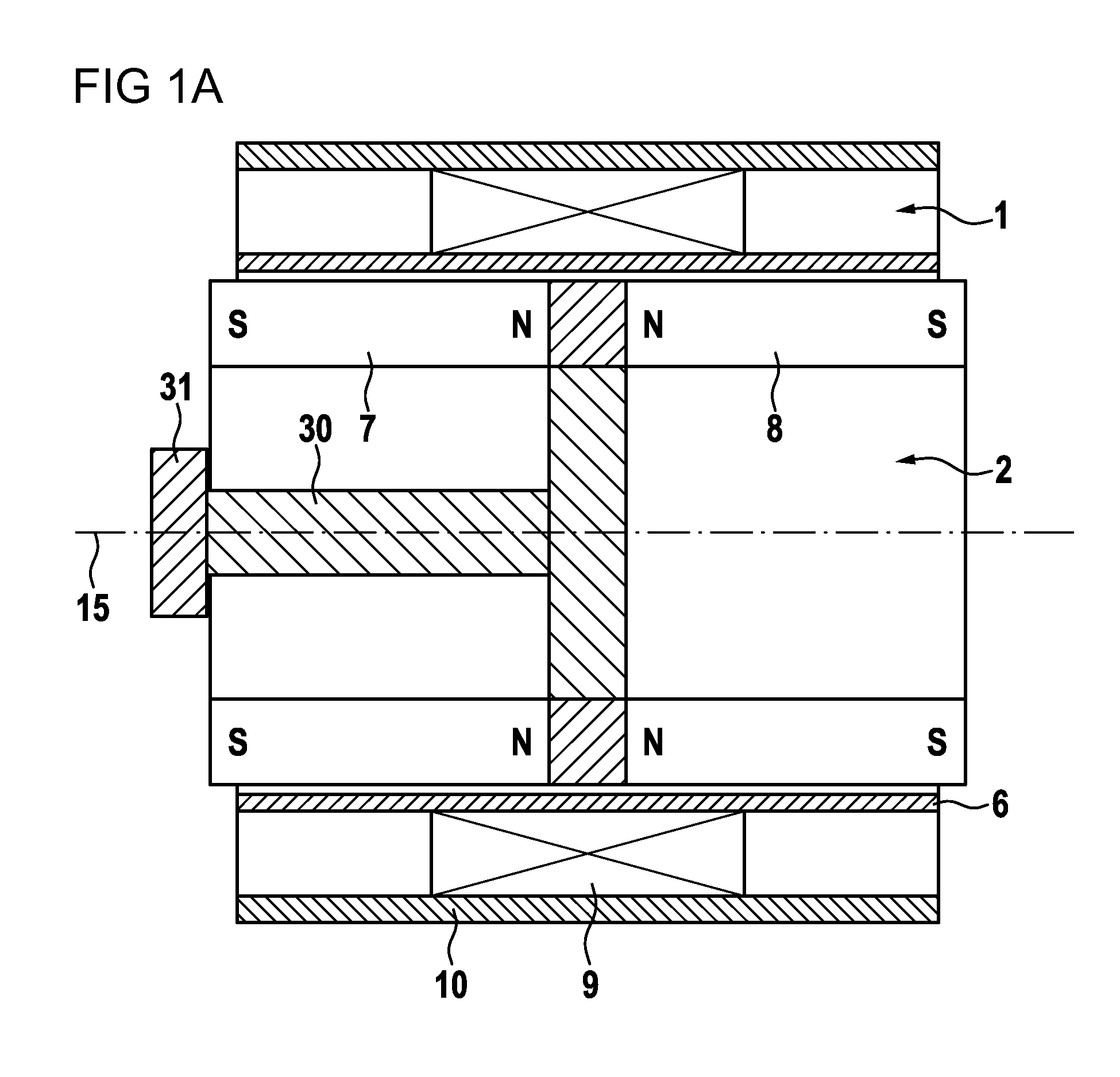 Reluctance and lorentz-force-operated linear drive