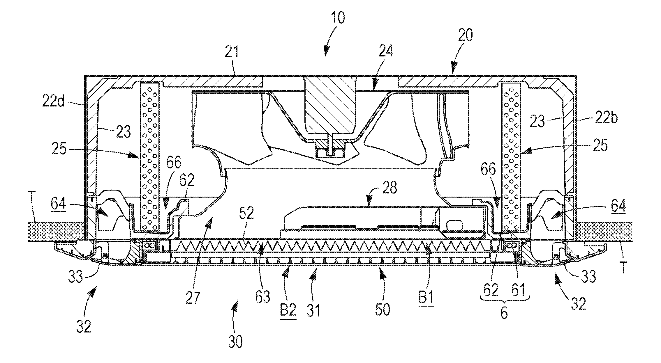 Ceiling-embedded air conditioner