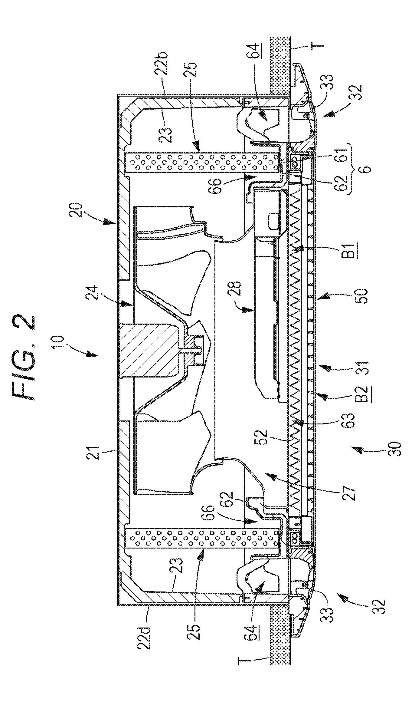 Ceiling-embedded air conditioner