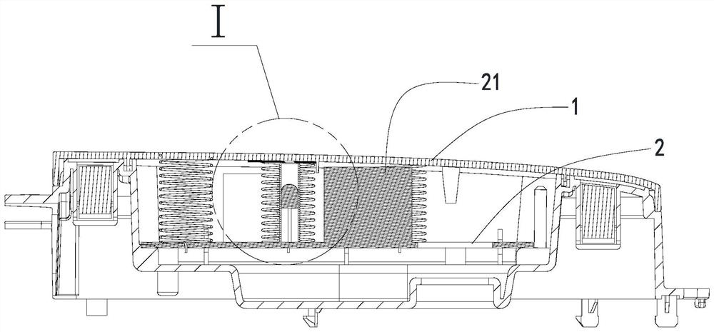 Operation display device and foot bath device