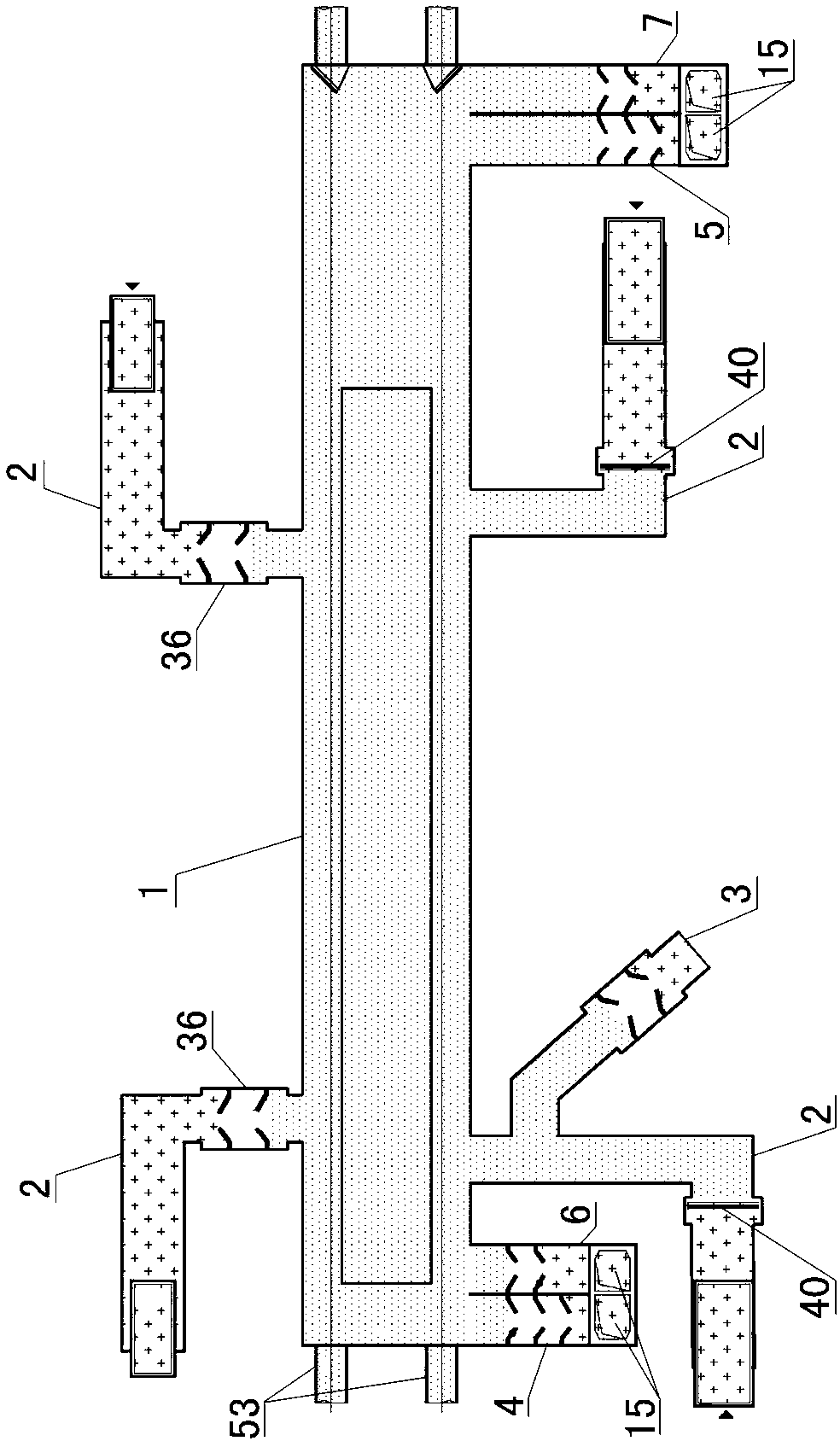 Urban rail traffic engineering civil air defense system