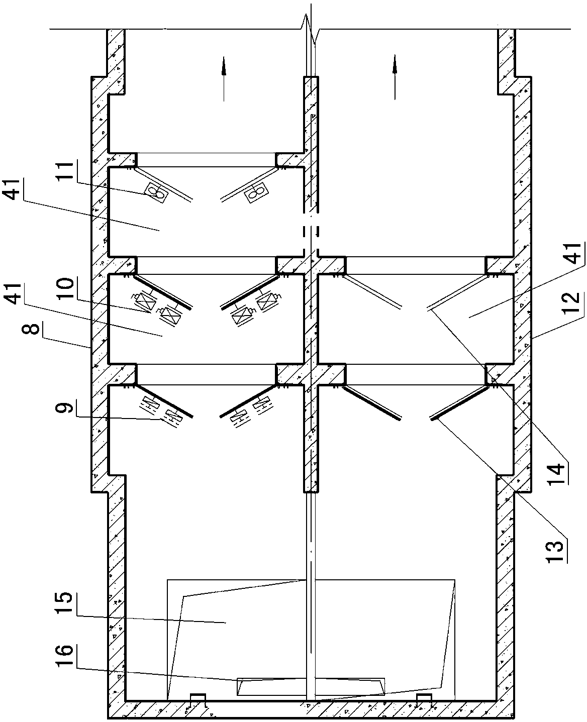 Urban rail traffic engineering civil air defense system