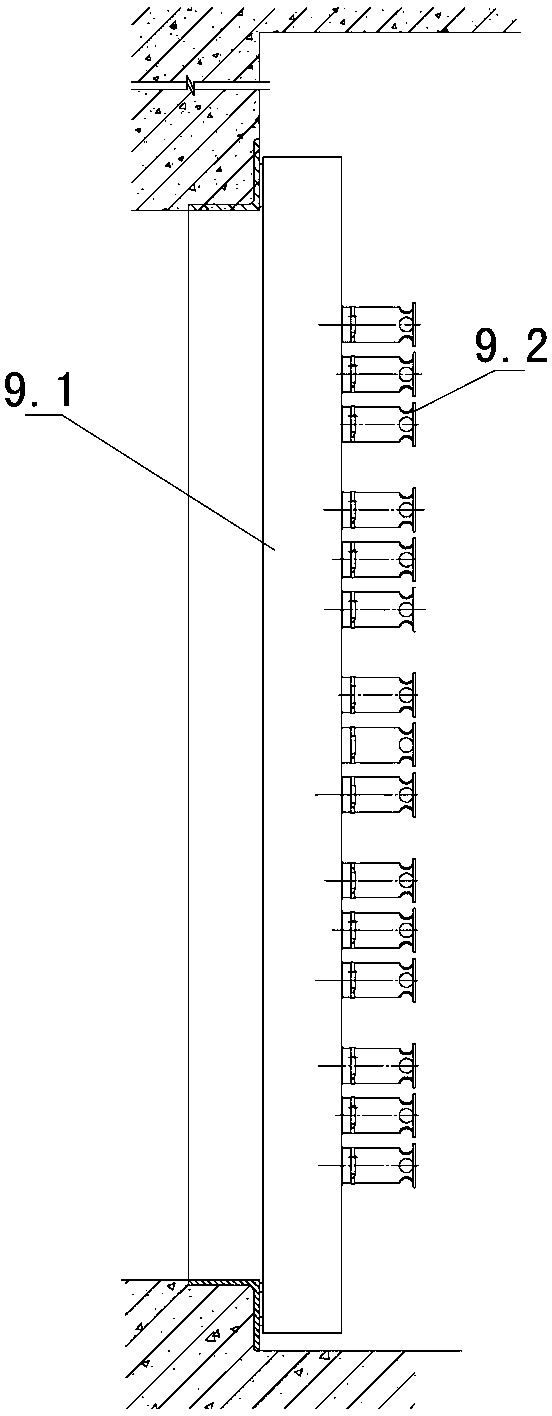 Urban rail traffic engineering civil air defense system