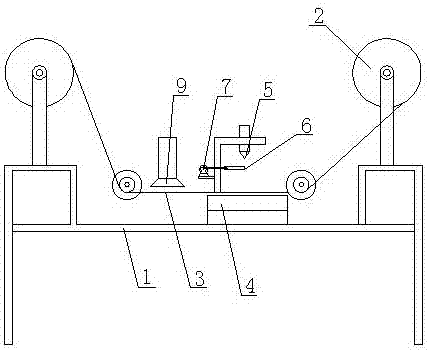 An aluminum foil wrinkling machine