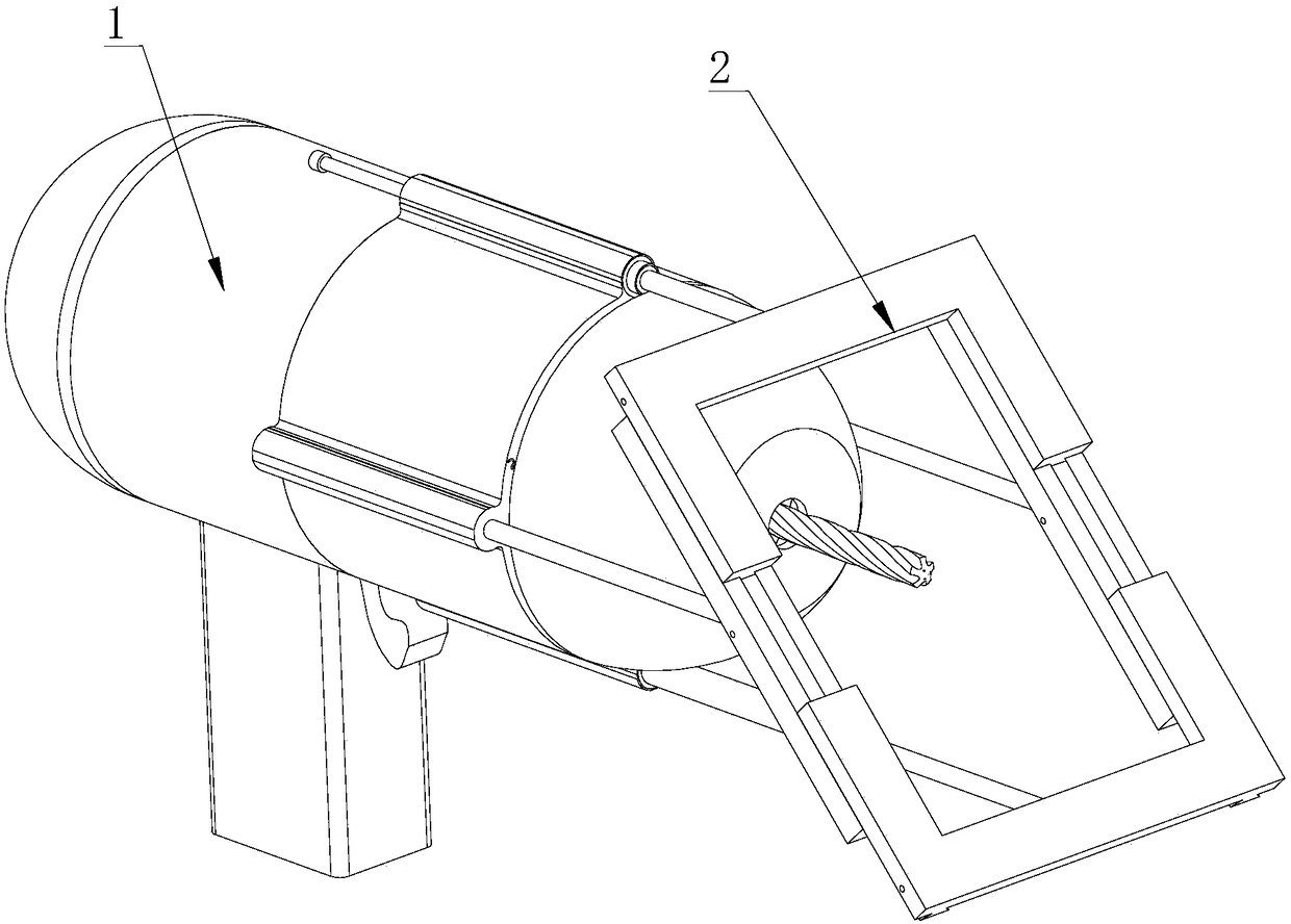 Electric drill facilitating drilling of inclined hole