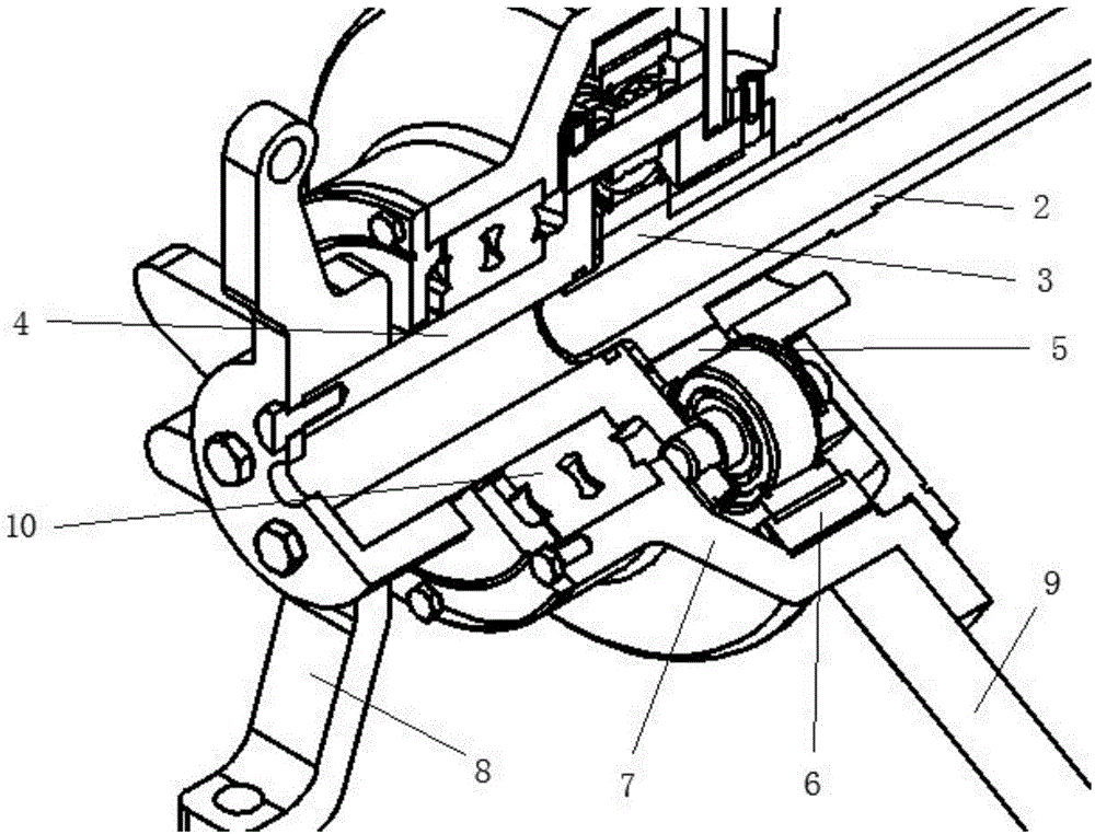 Electric car wheel edge driving device