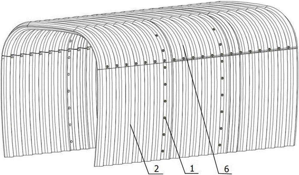 U-shaped assembling type double-wall corrugated closed steel corrugated culvert pipe