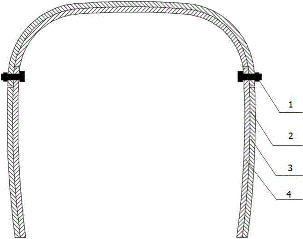 U-shaped assembling type double-wall corrugated closed steel corrugated culvert pipe