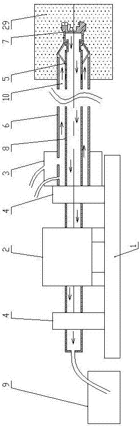 Hole drilling and protecting construction method of soft-broken coal seam