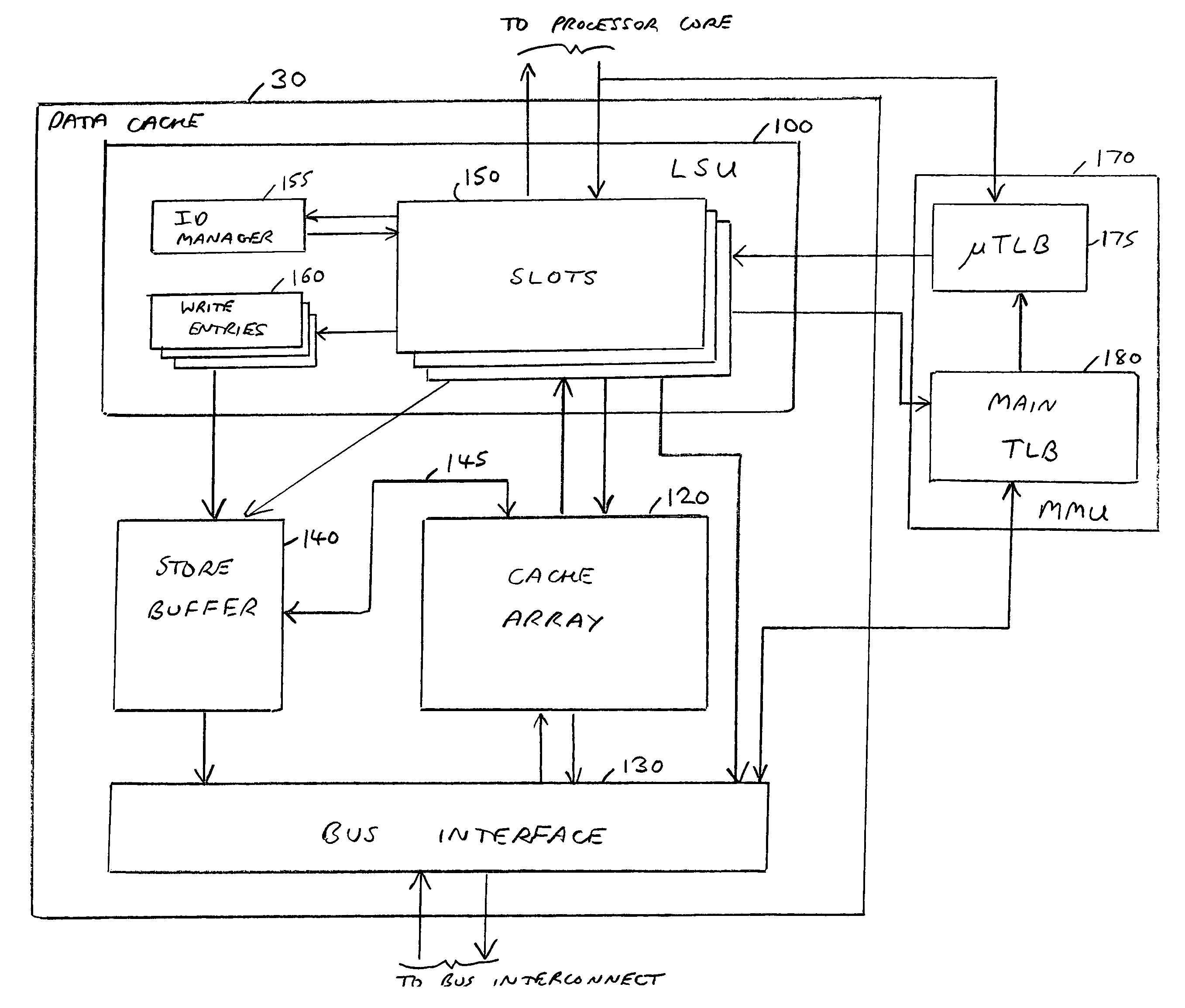 Cache circuitry, data processing apparatus and method for handling write access requests