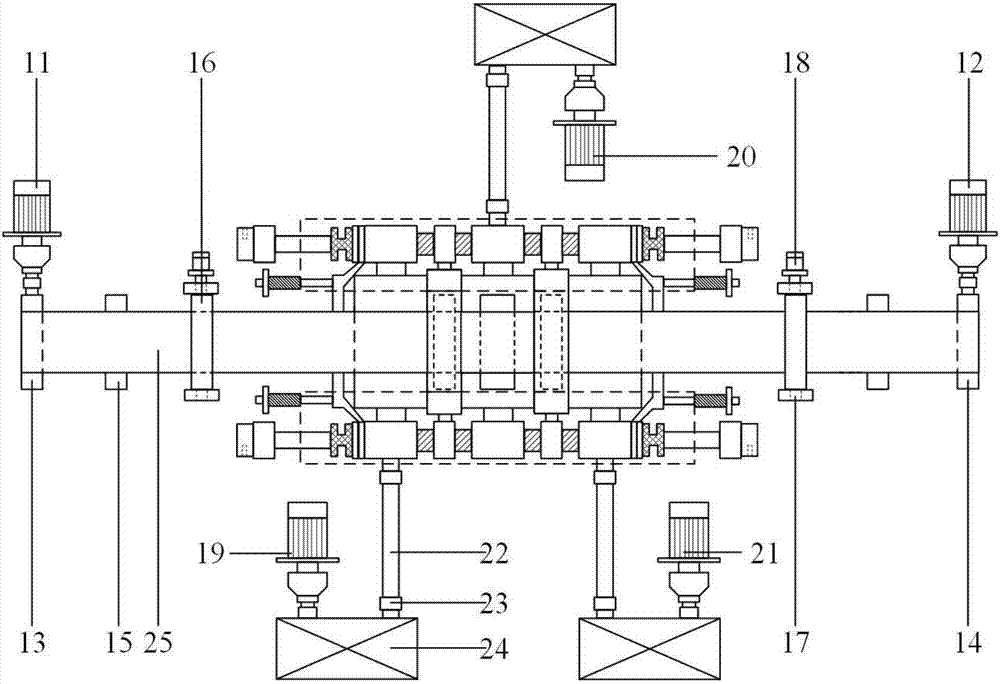 Thin belt material single-rack continuous mill and implementation method