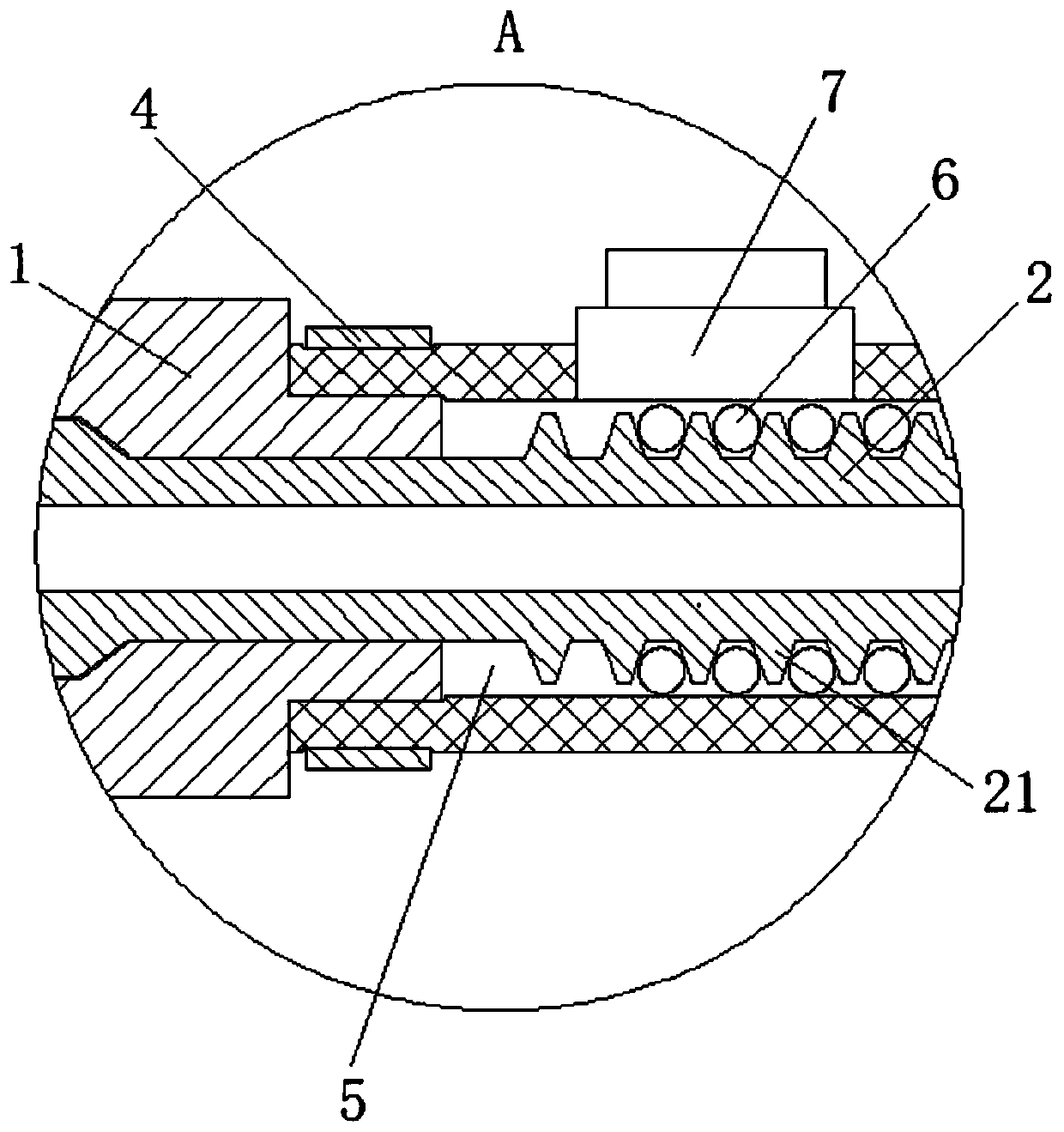 High-pressure oil pipe with composite structure