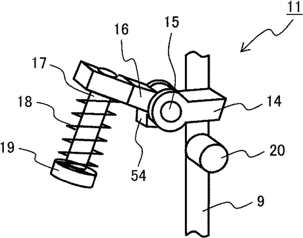 Emergency braking device of elevator