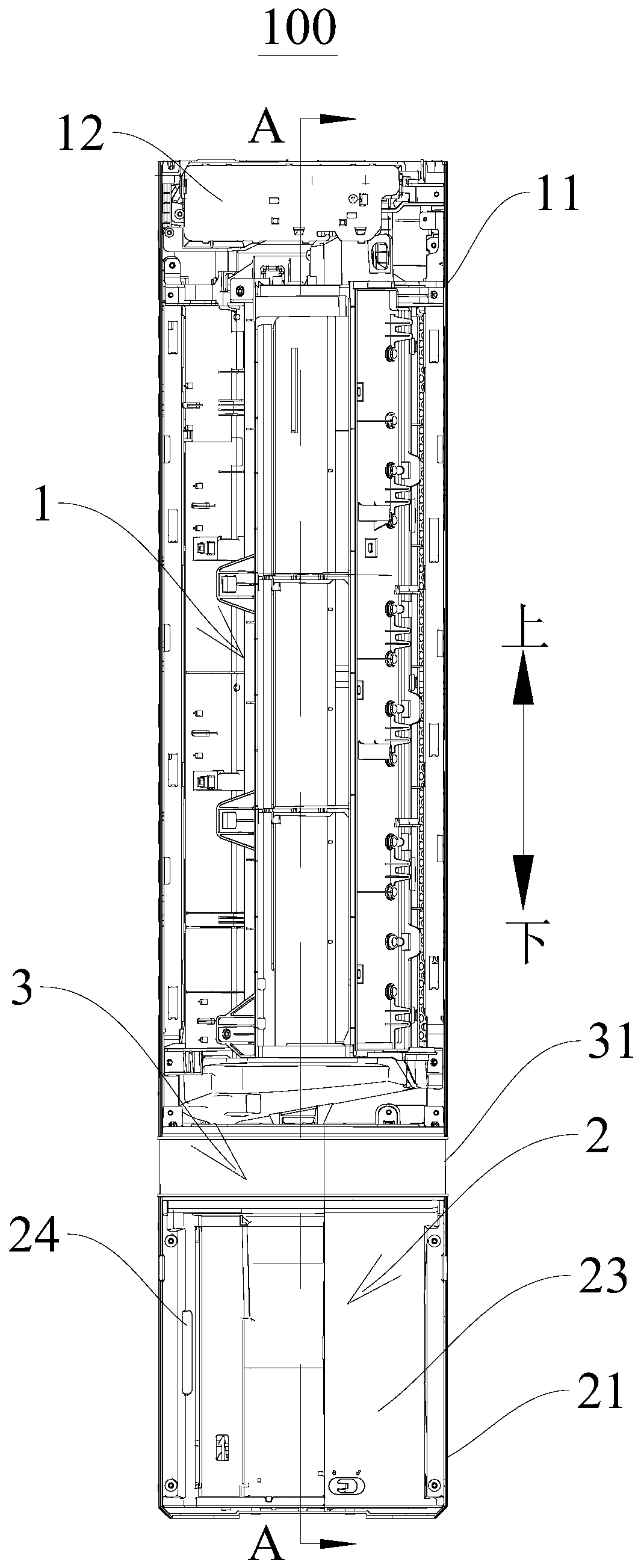 Indoor unit of air conditioner and air conditioner provided with same