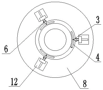 Device for utilizing circular ventilation holes to locate pipes