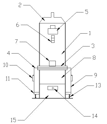 Fluid-bed separator comprising vibrating air distribution plate