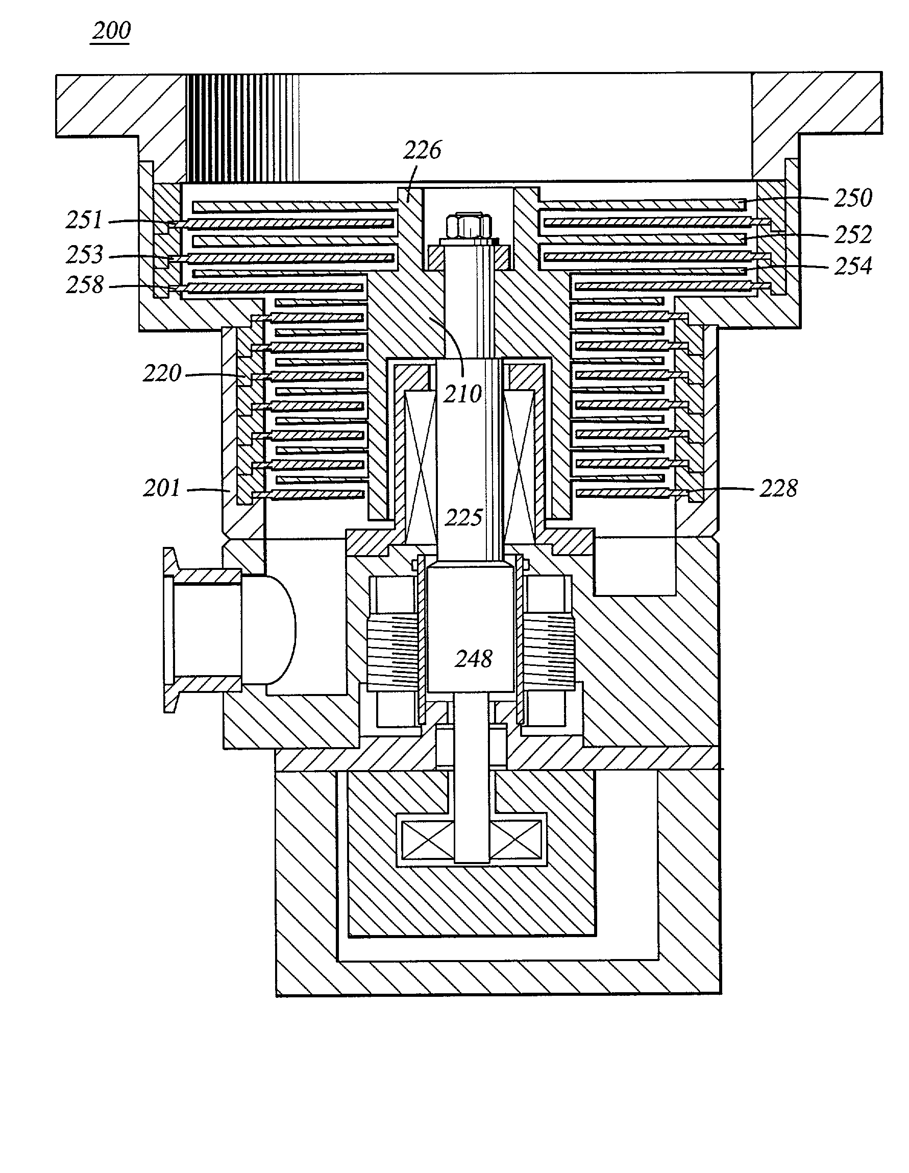 Turbo-molecular pump having enhanced pumping capacity