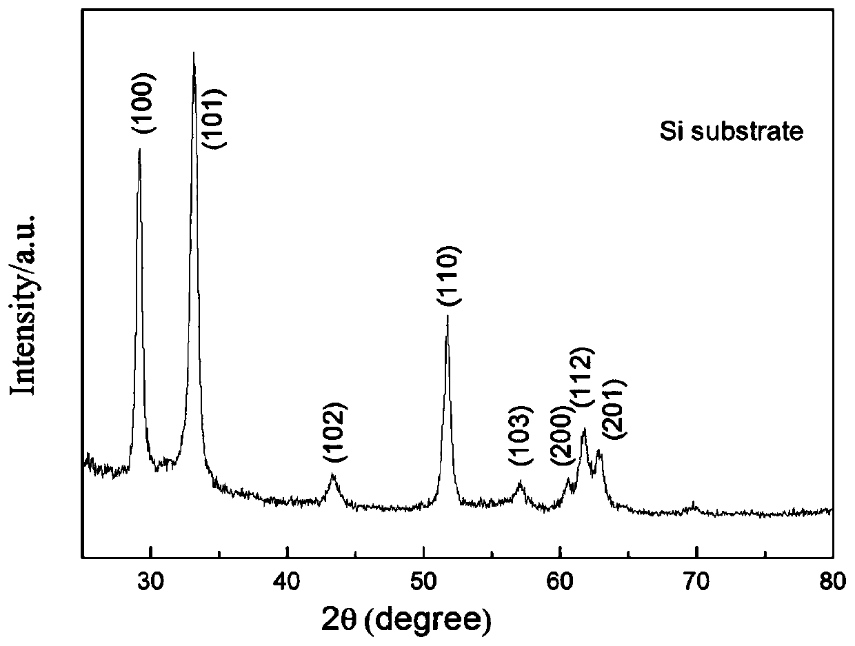 A kind of preparation device and method of nonpolar indium nitride nanocrystalline thin film