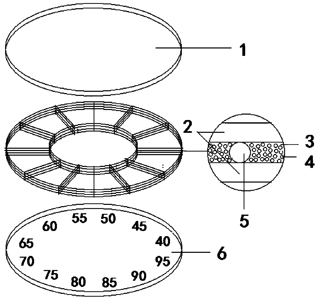 Water cup with liquid crystal temperature card and manufacturing method thereof