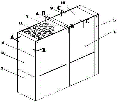 Novel wharf structure quickly constructed on soft foundation and construction method thereof