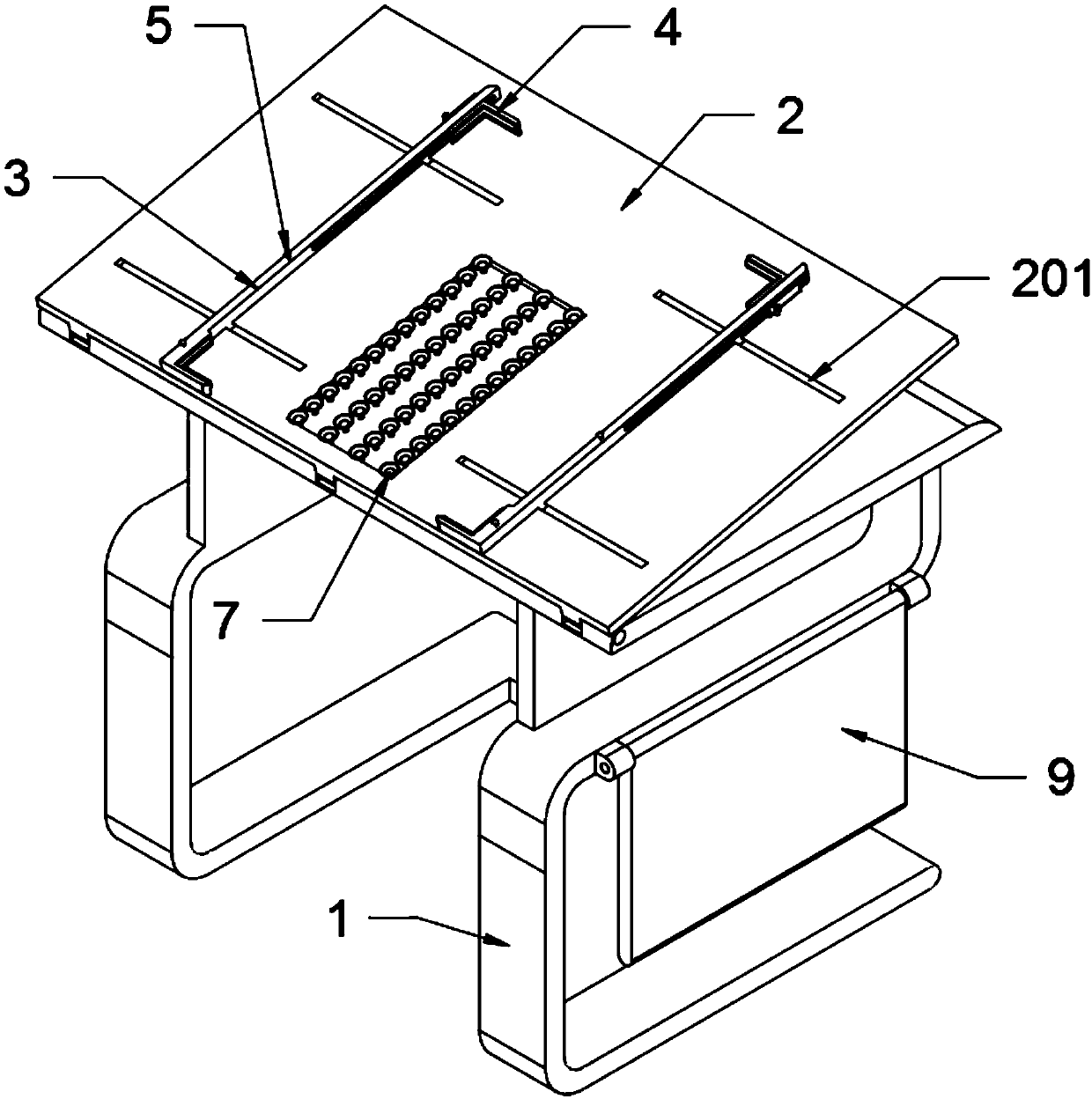 Ceramic plate drawing auxiliary device for artistic creation